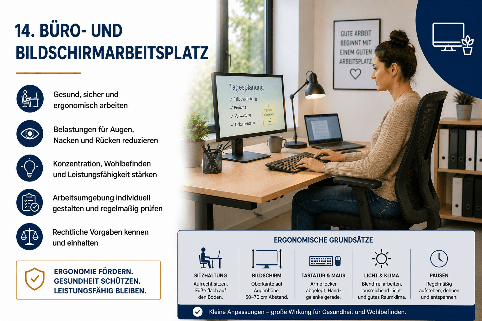 Gefährdungsbeurteilung „Büro- und Bildschirmarbeitsplatz“ – Muster (Word-Vorlage)