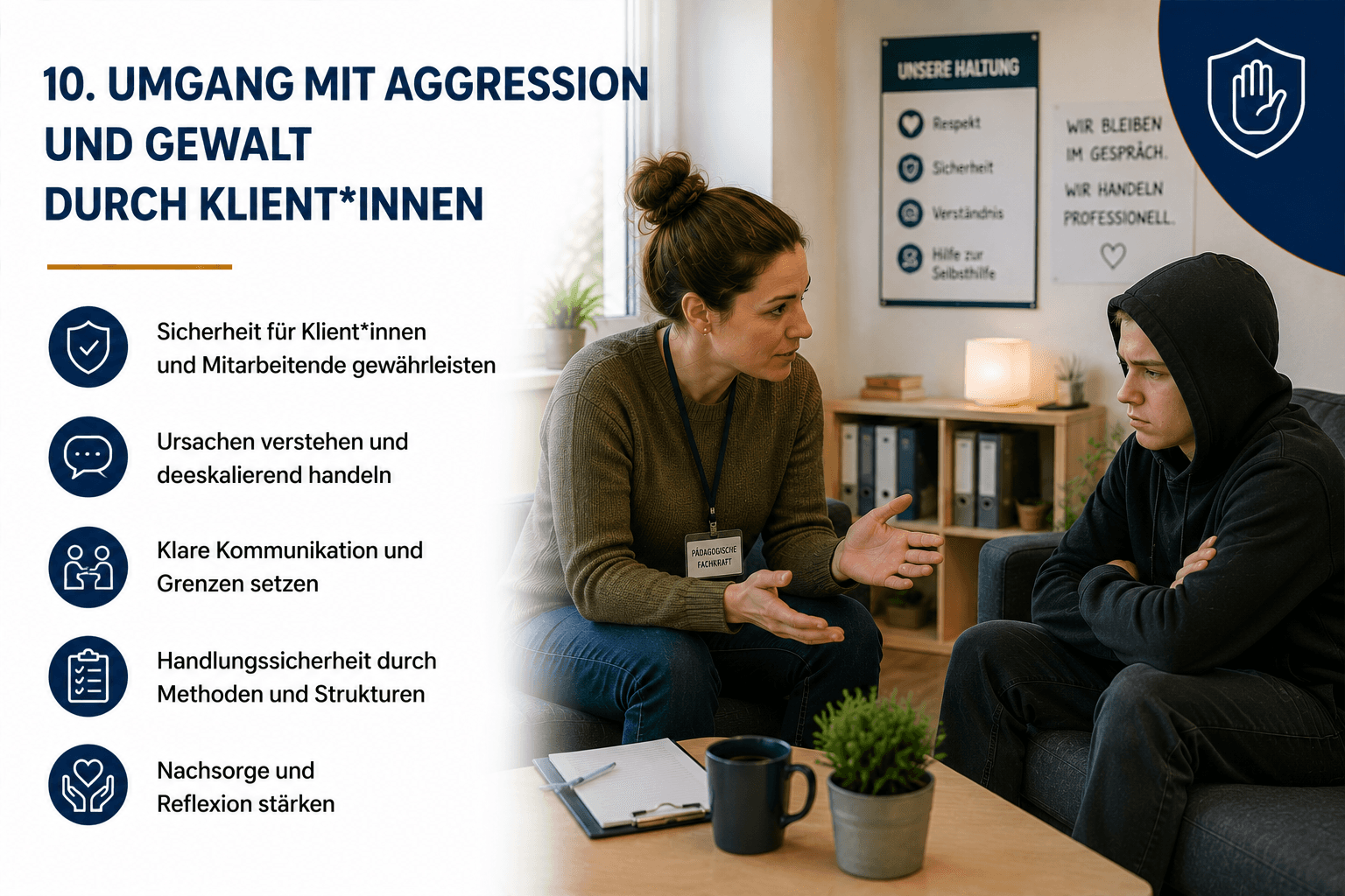 Gefährdungsbeurteilung „Umgang mit Aggression und Gewalt durch Klient*innen“ – Muster (Word-Vorlage)