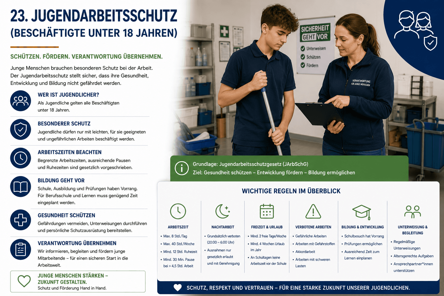 Gefährdungsbeurteilung „Jugendarbeitsschutz (Beschäftigte unter 18 Jahren)“ – Muster (Word-Vorlage)