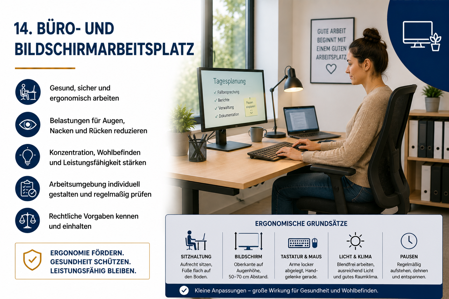 Gefährdungsbeurteilung „Büro- und Bildschirmarbeitsplatz“ – Muster (Word-Vorlage)